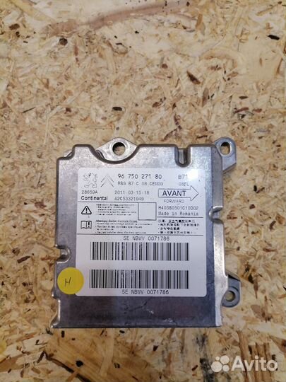 Блок управления airbag Citroen C4 B7