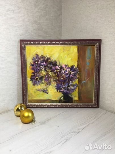 Картина живопись натюрморт маслом, холст в рамке