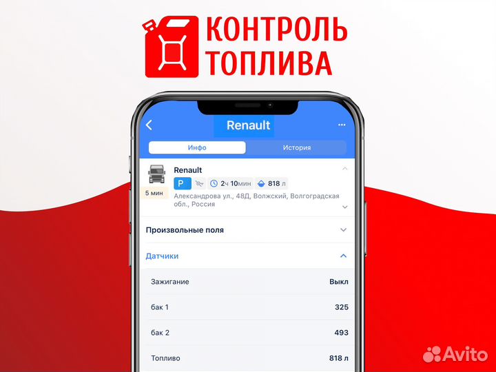 Трекер GPS Глонасс Контроль Топлива На Спецтехнику
