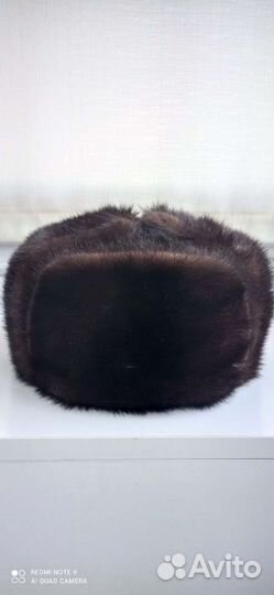 Норковая шапка мужская ушанка