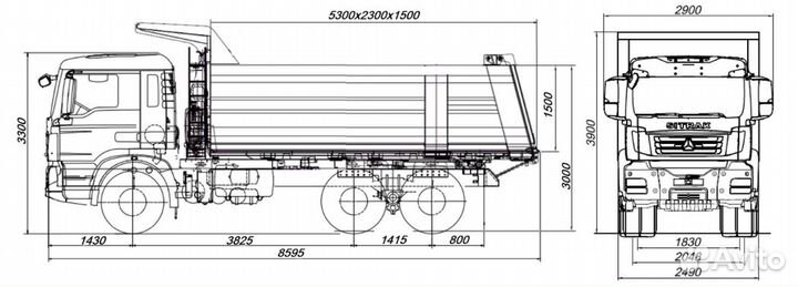 Самосвал 18 м³ SITRAK C7H, 2024