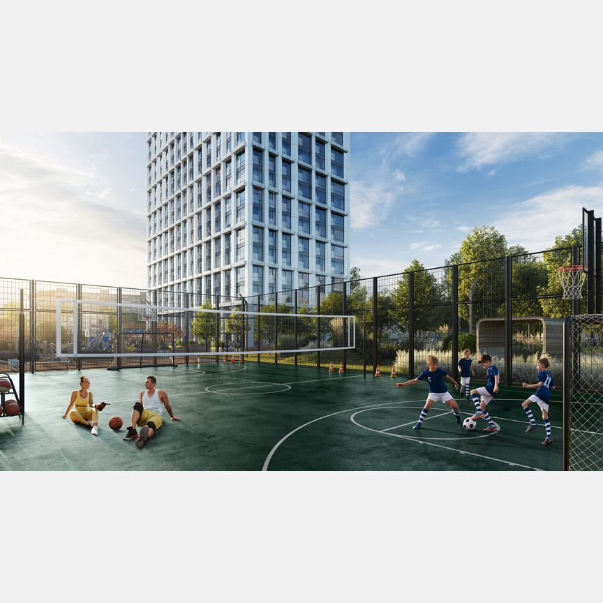 1-к. апартаменты, 39,1 м², 3/5 эт.