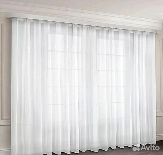 Штора вуаль готовая