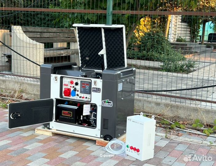 Дизельная элекетростанция 10 kW g-power DG11000S3