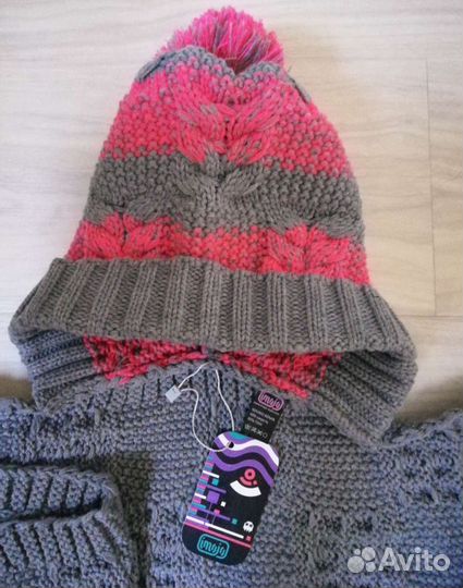 Комплект шапка-шарф д/с новый