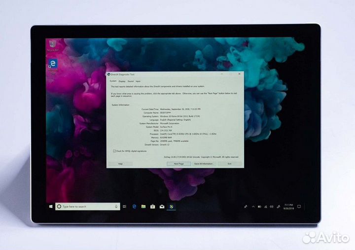 Microsoft Surface Pro 6