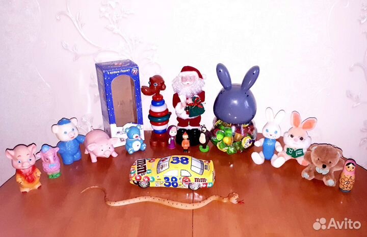 Мягкие игрушки ссср,зайцы,лошадки, дед мороз