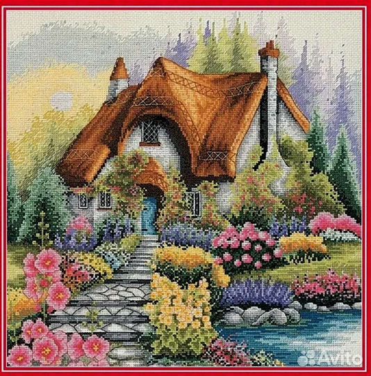 Anchor Lakeside cottage набор для вышивки