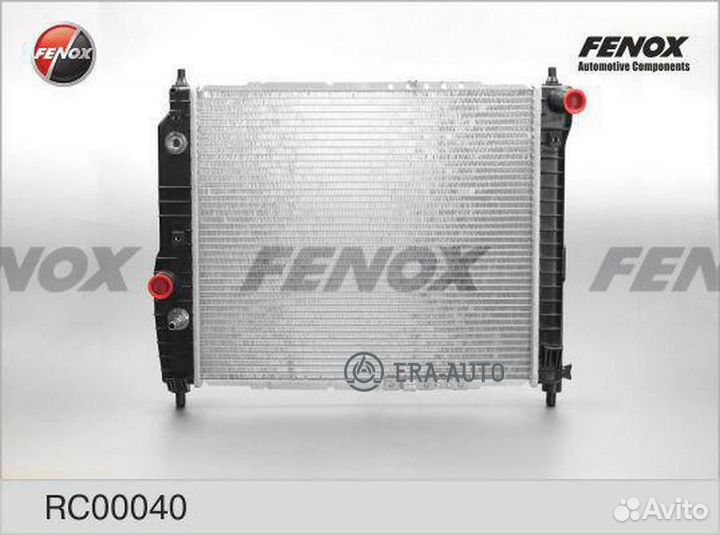 Fenox RC00040 Радиатор chevrolet aveo 05- 1.4 мкпп/AC (480x418x15/паяный)