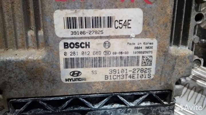 Блок управления двигателем Santa Fe (06-12) 2.2D D4EB б\у (арт. 3910627825)