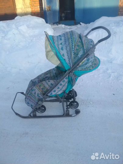 Детские санки с колесами