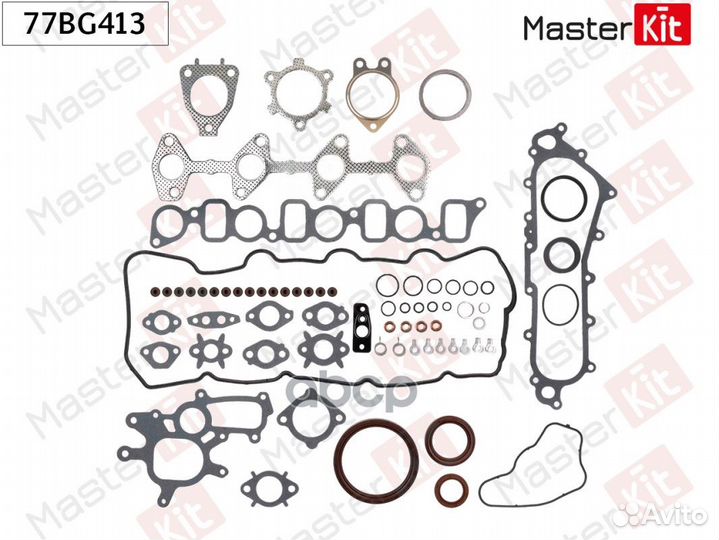 77BG413 Комплект прокладок toyota land cruiser
