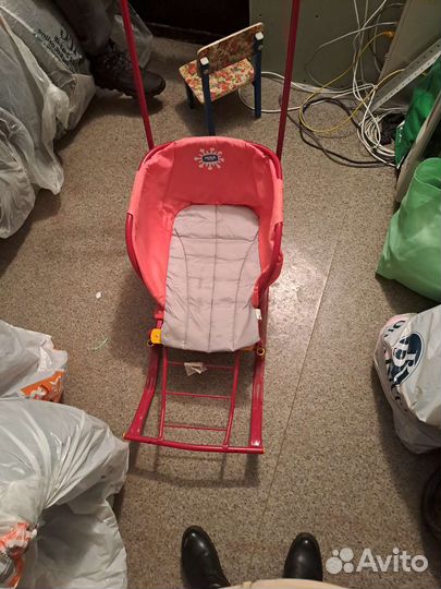 Детские санки на колесах