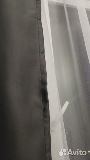 Шторы блэкаут серые