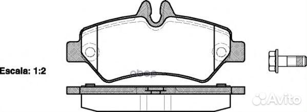 1246 00 колодки дисковые з. MB Sprinter 209CD