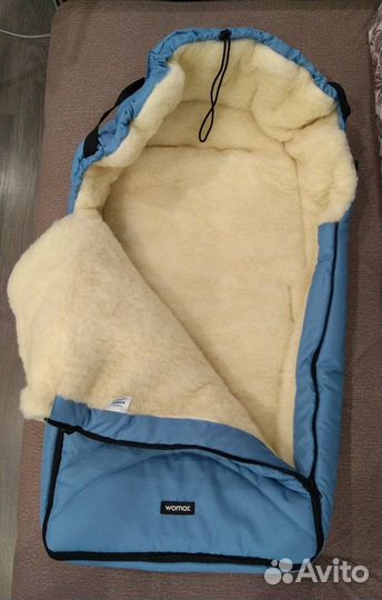 Зимний конверт в коляску на овчине