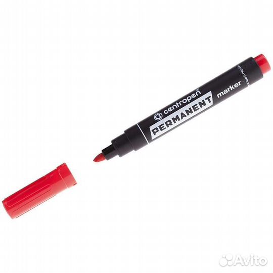 Маркер перманентный Centropen (Чехия) красный