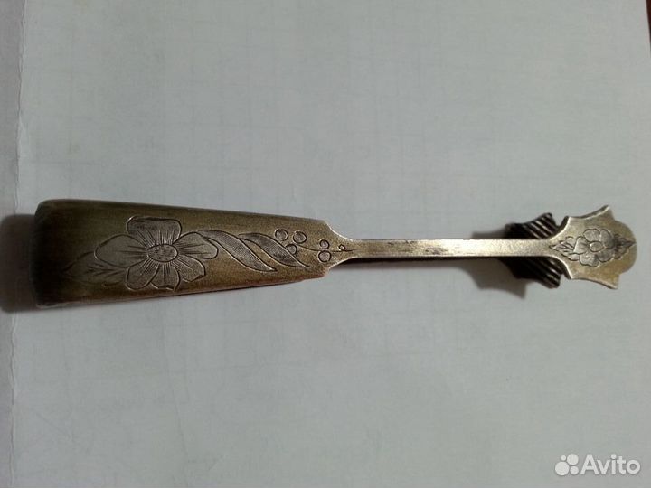 Щипцы для сахара 875 проба с позолотой