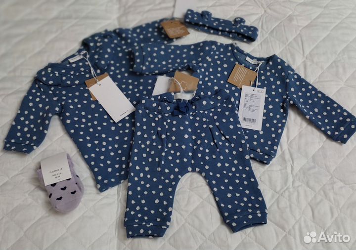 Фирменная одежда новая на девочку 56