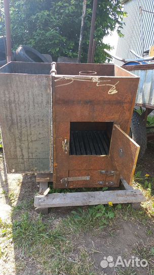 Печь для бани с баком