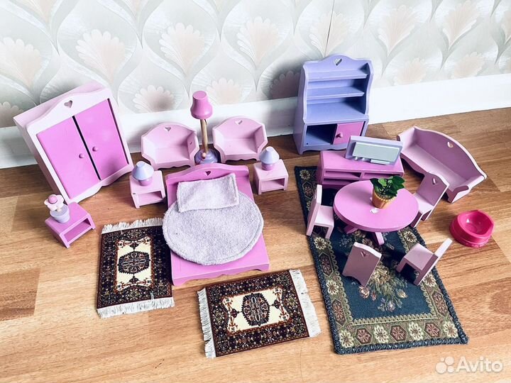 Мебель для кукольного домика дерево