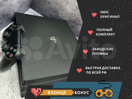 Sony playstation 4 PRO 1 TB black с гарантией