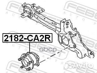 Ступица задняя (ford focus CB4 2008-2011) febes
