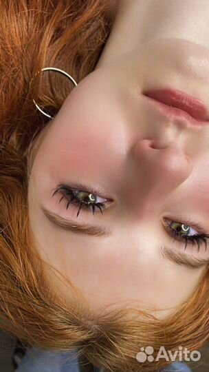 Модель на наращивание ресниц эффект Анимэ ресницы