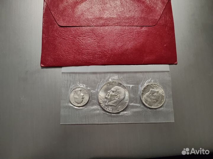 Юбилейный набор серебряных монет США 1976