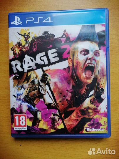 Диск ps4 rage 2