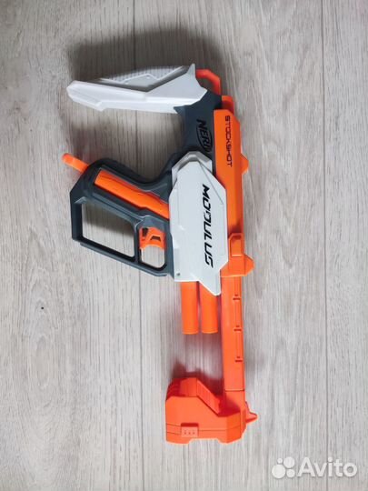 Пистолет бластер nerf modulus stockshot