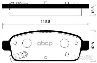 Колодки торм. HP2022 HSB