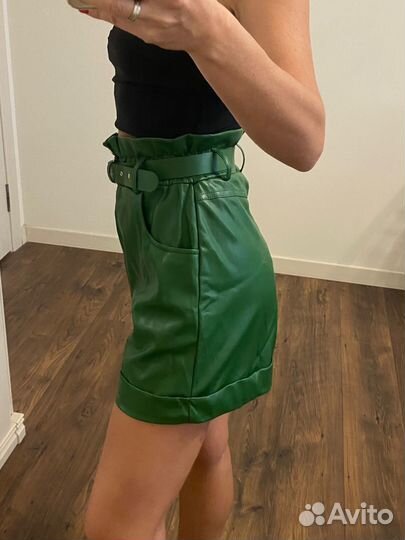 Шорты экокожа imperial