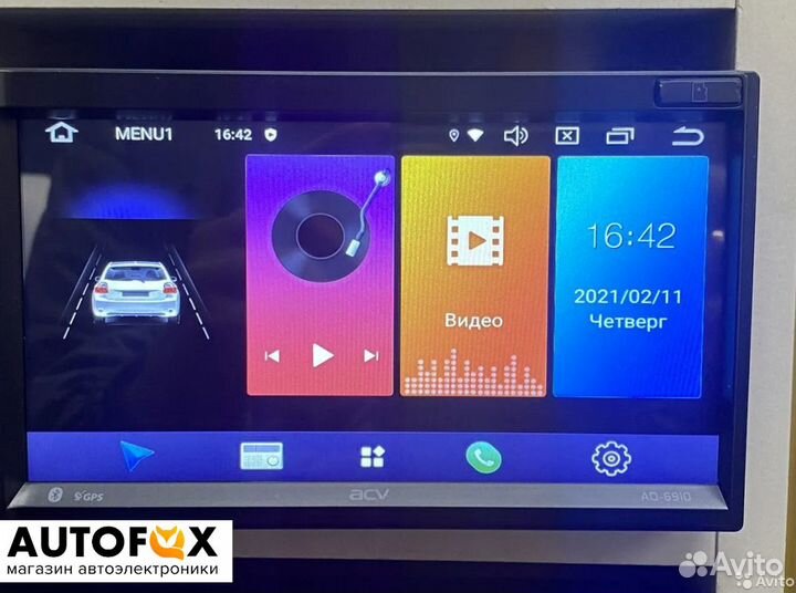 Магнитола 2DIN ACV AD-6910 v2 android 9.0 2DIN