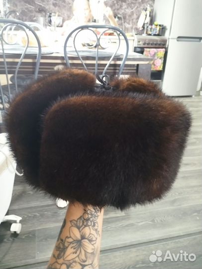 Норковая шапка мужская