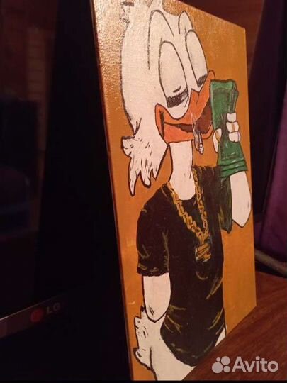 Картина акрилом на грунтованом холсте