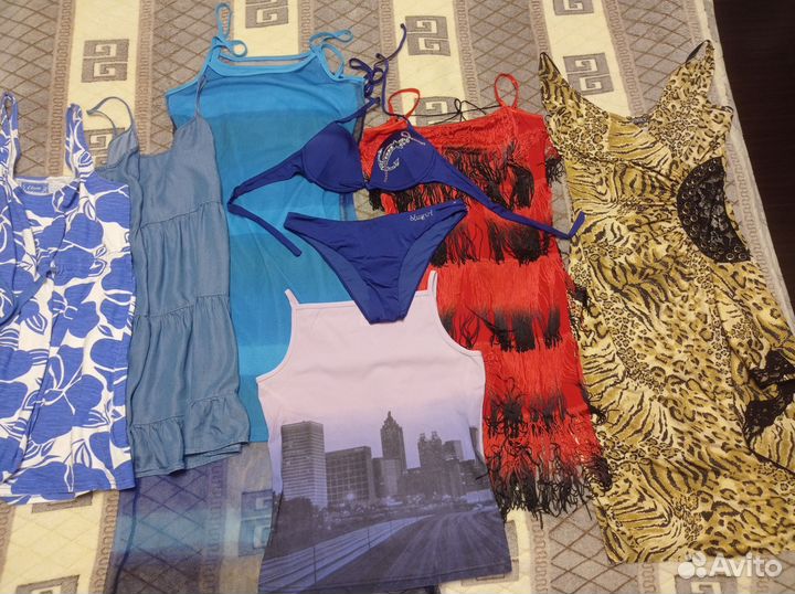 Платье 44 пакетом отпуск пляж вечер