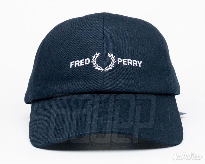 Кепка бейсболка Fred Perry мягкая синяя