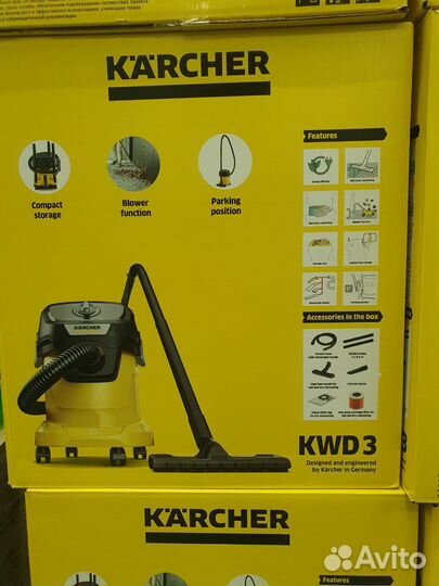 Пылесос karcher KWD 3 V-15/4/20, Румыния