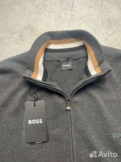 Кардиган Boss серый