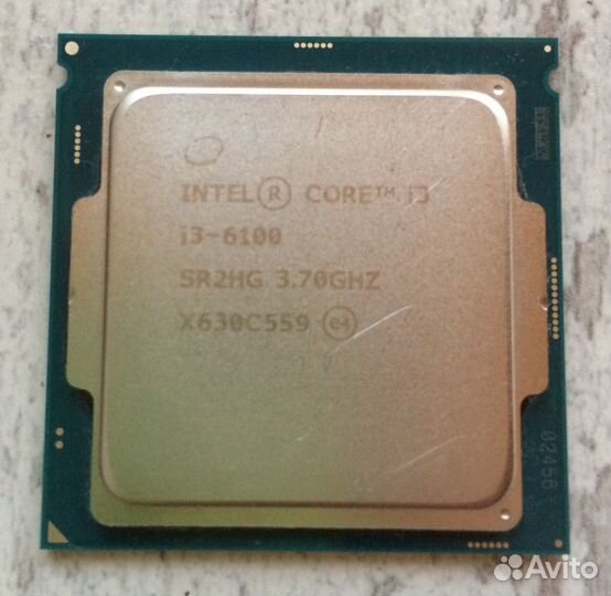 Intel Core i3 6100 LGA1151 2 ядра 4 потока