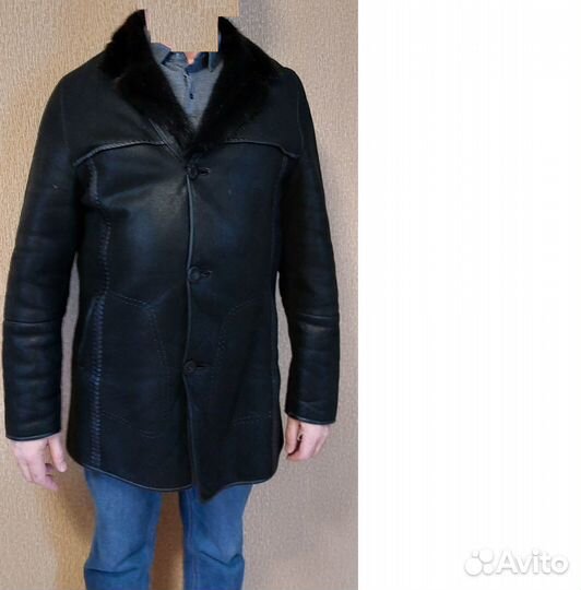 Дубленка натуральная мужская 50 52
