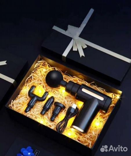 Перкуссионный ударный массажер новый в коробке