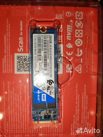 SSD 250 гб WD Blue