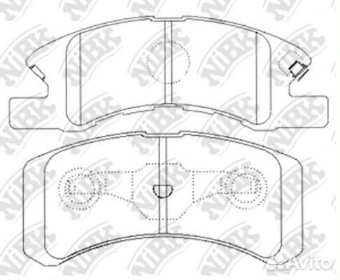 Комплект тормозных колодок PN6428 nibk