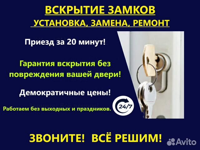 Вскрытие замков/установка замков/замена личинки в Москве | Услуги | Авито