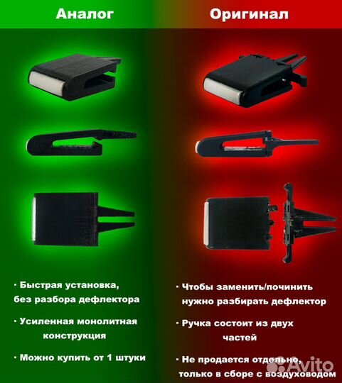 Ручка дефлектора Лада Веста (1 шт)