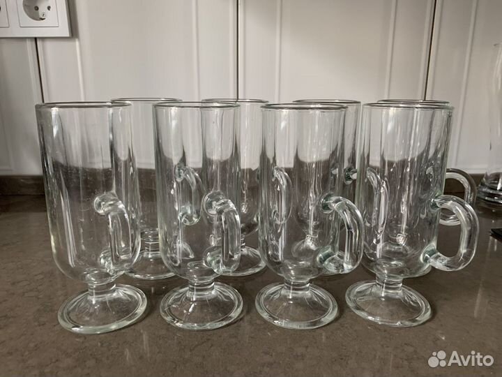 Стеклянные кружки для горячих напитков