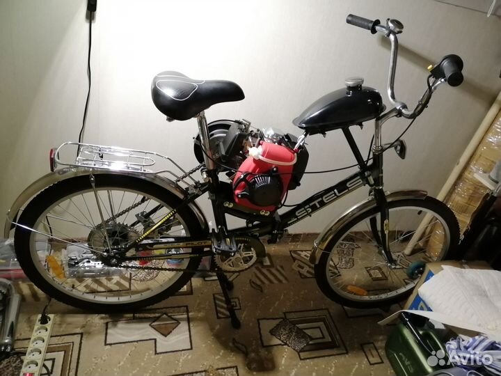 Велосипед с бензиновым мотором