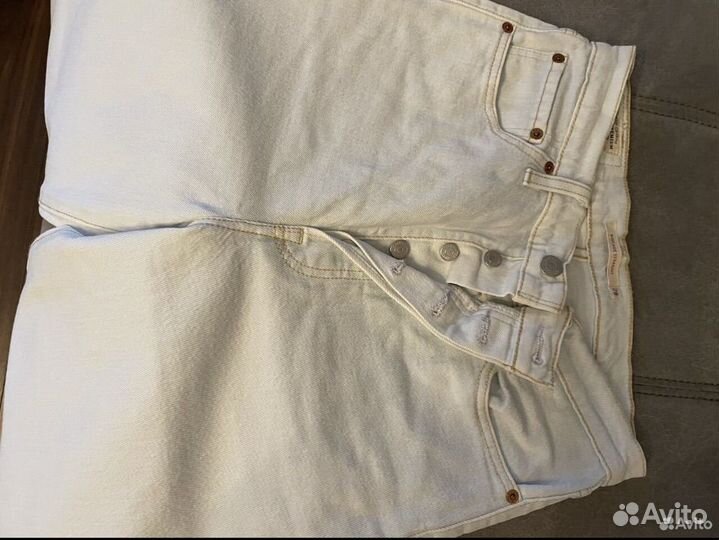 Джинсы levis ribcage straight женские